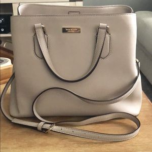 Taupe Kate Spade shoulder handbag